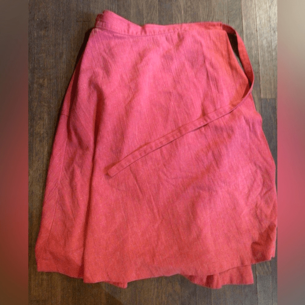 Boho denim vintage skirt Red Women's Skirt